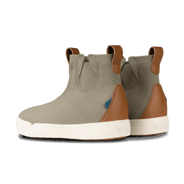 Women's Weekend Chelsea Vessi Shoes Canada Olive Green On Off White - Image 4